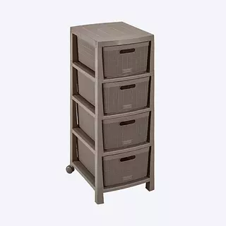 Cajonero Rimax Fique 4 Gavetas Mocca