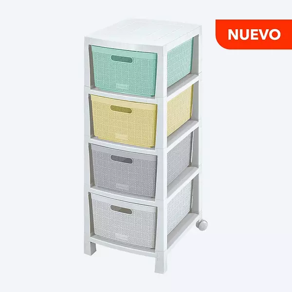 Cajonero Rimax Fique 4 Gavetas Bebe