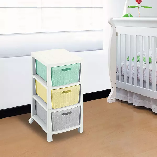 Cajonero Rimax Fique 3 Gavetas Bebe