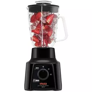 Licuadora Imusa Powermix Glass 2 Vel Negra