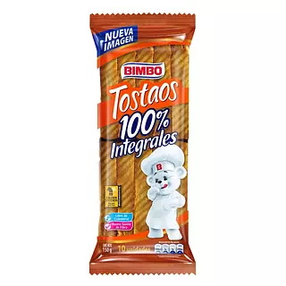 Tostadas Integrales Bimbo Libre De Colesterol