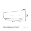 Aire Acondicionado Split Challenger 12000 A 220 Inv Ac12k