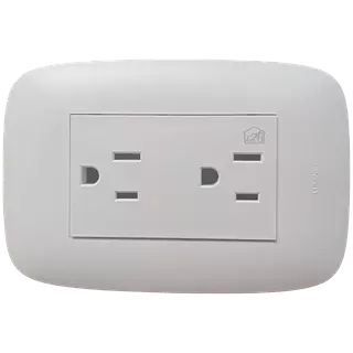 Toma Doble Con Polo Galica 2. Lx