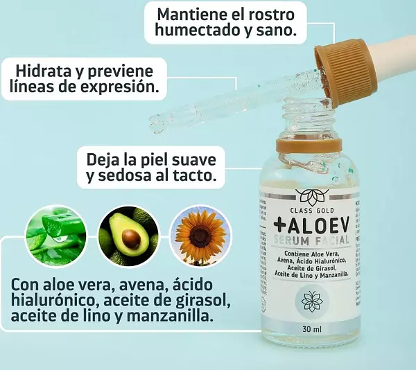 Sérum Facial De Aloe Class Gold