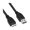 Cable Usb 3.0 Micro Usb Tipo B Para Discos Duros - Negro