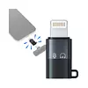 Otg Tipo C A Lightning Converter Carga De Datos Y Micrófono