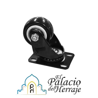 Rodachina Gir Sin Freno 11/2"20kg Negrahro801-01