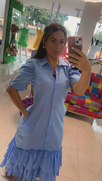 Vestido Azul Cielo – Estilo Fresco Y Sofisticado