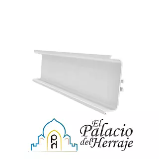 Perfil Manija En "C" Pintura Blanca X 3mts Cda9013