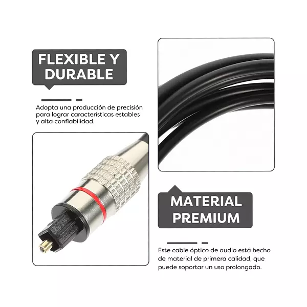 Cable De Audio Óptico Digital