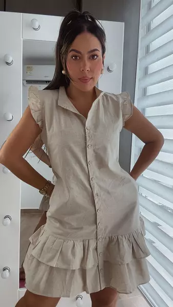 Vestido Caqui – Dulzura Pastel