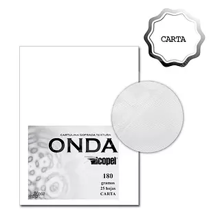 Papel Ondas 180grs X25h Carta