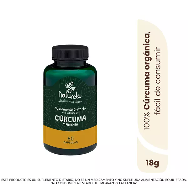 Cápsulas Con Extracto De Cúrcuma Y Pimienta