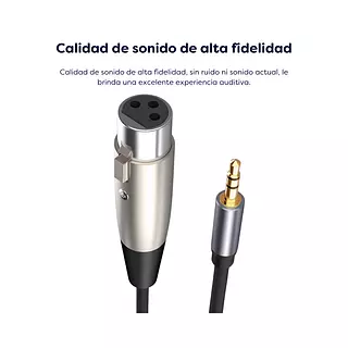 Cable Xlr Hembra 3.5 Macho Micrófono
