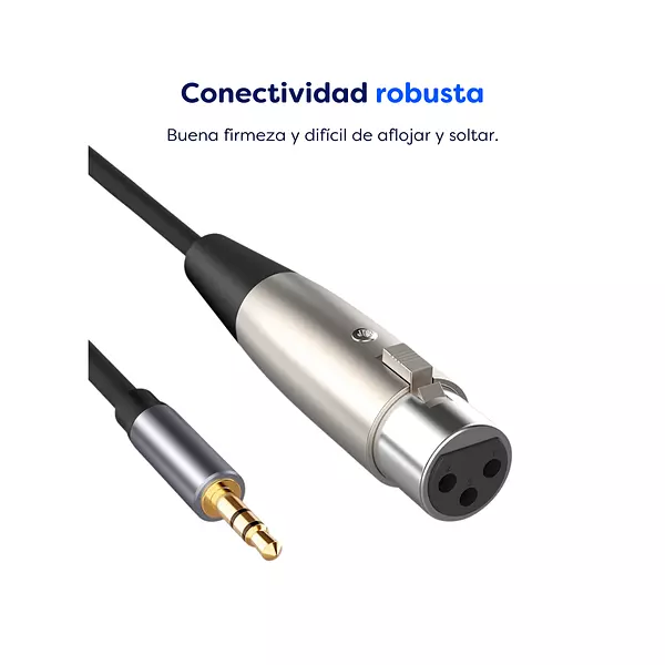 Cable Xlr Hembra 3.5 Macho Micrófono
