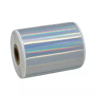 Sticker 50mm Plata Tornasol X 140 Pcs