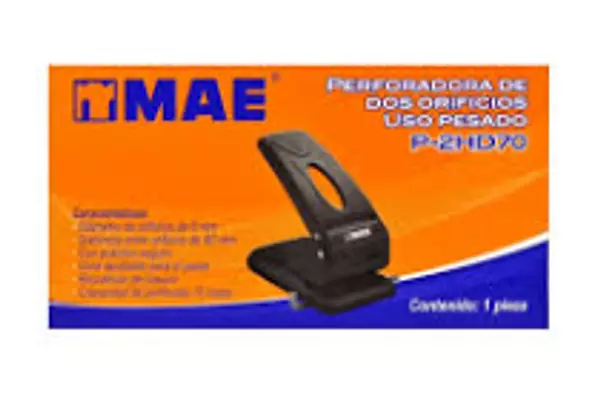 Perforadora 2huecos Uso Pesado Mae Ref
