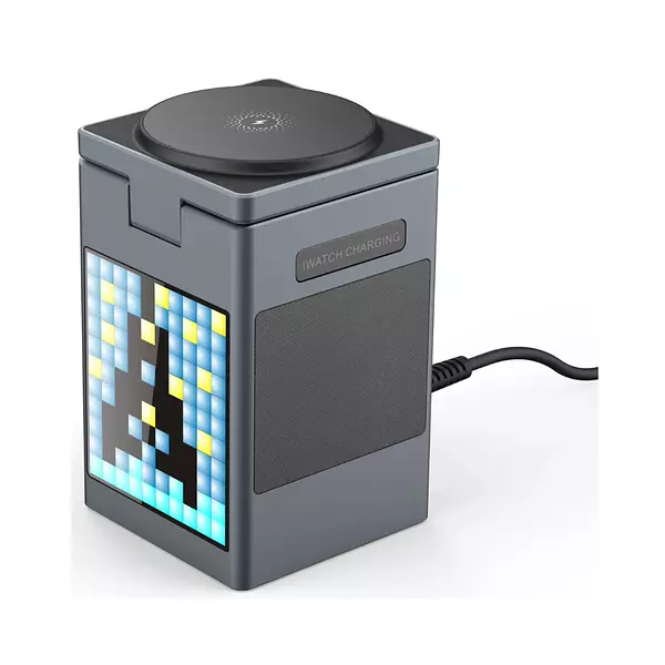 Cargador Inalámbrico Magnético 3 En 1 Con Altavoz Bluetooth