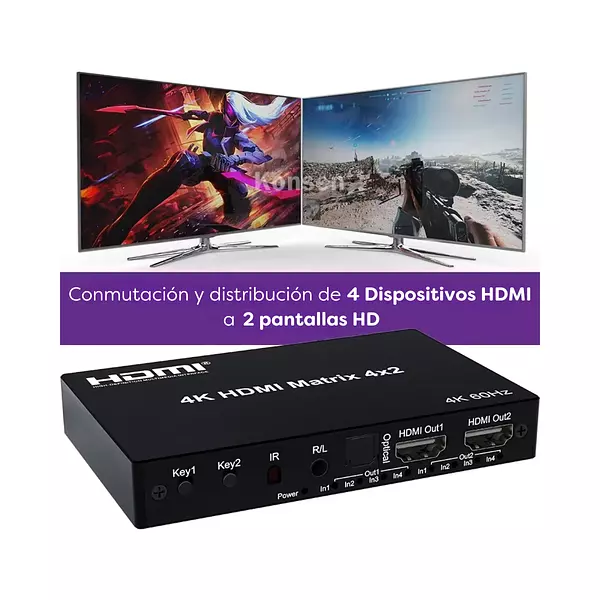 Matrix Hdmi 4*2 4k/ 60hz