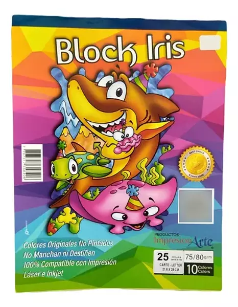 Block Iris Carta Impresion Arte