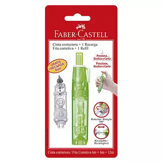 Corrector Cinta + Repuesto 12m Faber Castell