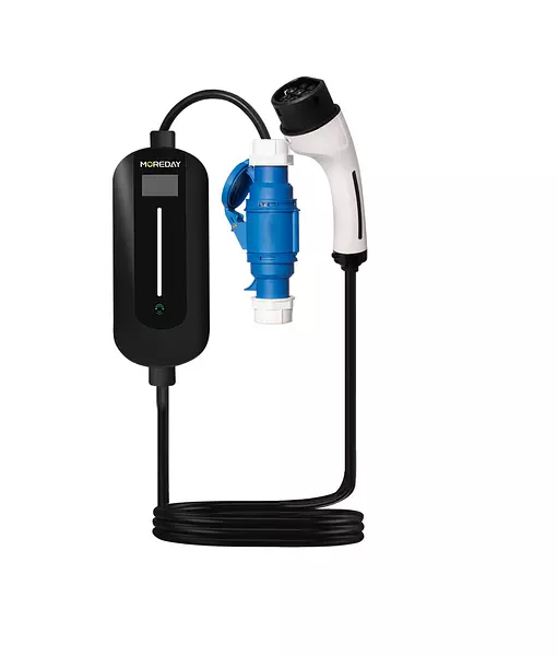 Cargador Ev Tipo 2 Portátil Moreday 7kw 110-240v/32a Ip65