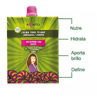 Sachet Crema De Peinar Ondulada / Crespa Ponto