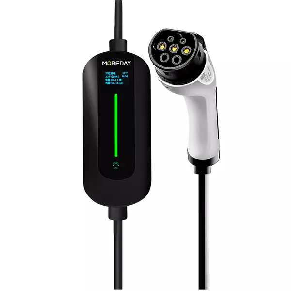 Cargador Ev Tipo 2 Portátil Moreday 7kw 110-240v/32a Ip65