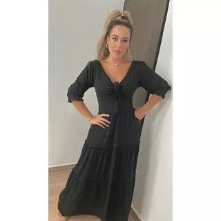Vestido Largo Negro – Clásico Y Elegante