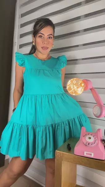 Vestido Corto Agua Marina – Frescura Y Estilo Elegante