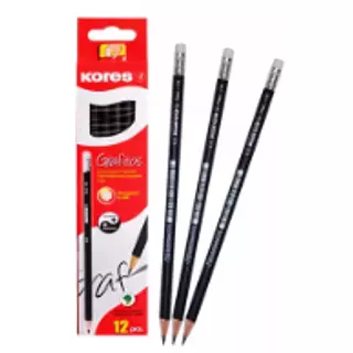Lapiz 2hb Hexagonal Negro Kores 92600p