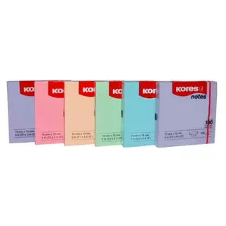 Post It X100 75x75 Kores Pastel