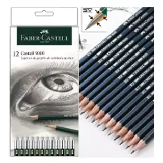 Lapiz Grafito Castell 9000 X12