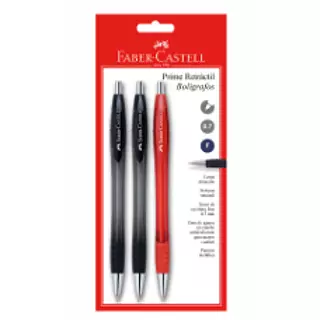 Boligrafo Faber 0.7 Prime Retractil X Unidad