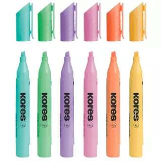 Resaltador X6 Pastel Highliner Kores