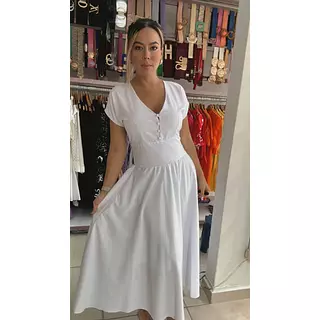 Vestido Largo Blanco – Elegancia Fluida Y Estilo