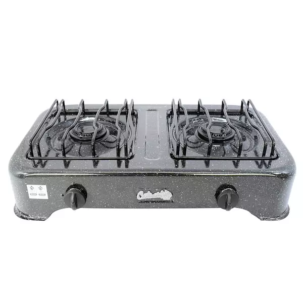 Estufa Sobremesa 2 Puestos Esmaltada Gas Propano Ref. 2028