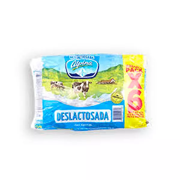 Leche Deslactosada Alpina x 6 Unidades de 900 Ml