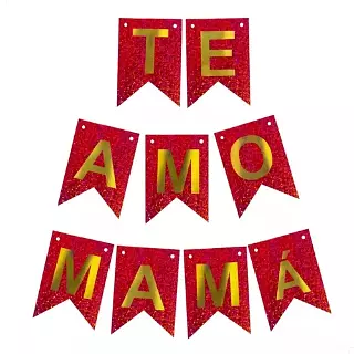LETRERO FELIZ DIA TE AMO MADRE DAVIFIESTA