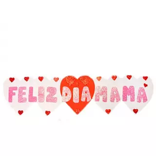 LETRERO FELIZ DIA MADRE METALIZADA DAVIFIESTA