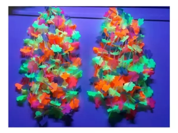 COLLAR HAWAIIANO TELA NEON UNIDAD SC-2291