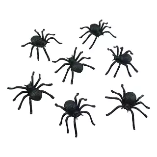 ARAÑA PLASTICA NEGRAX10