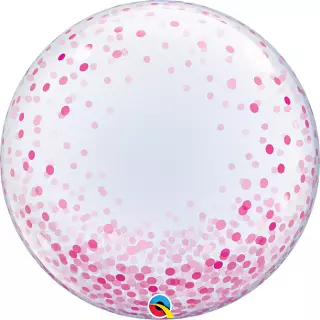 GLOBO BURBUJA CON CONFETTI