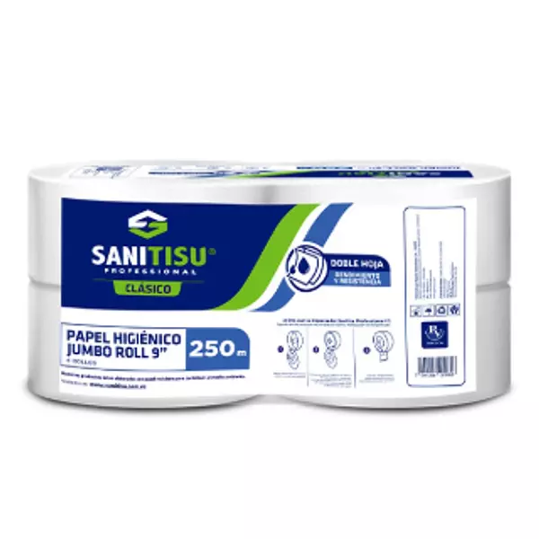 PAPEL HIGIENICO INST BLANCO 250MT X1 SANITISU