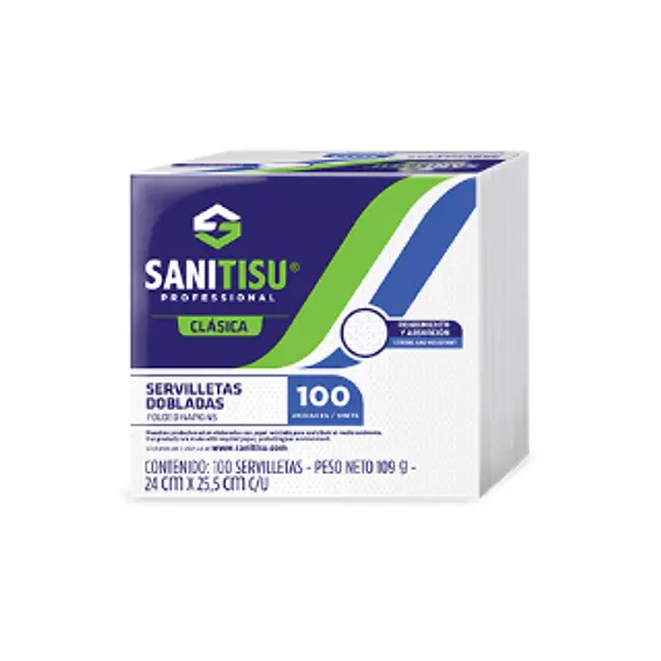 SERVILLETA SANITISU DOBLE 1P 30X100