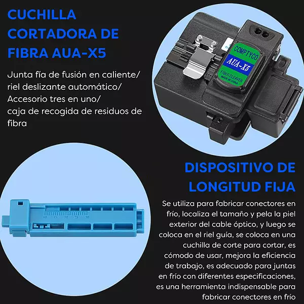 Kit Herramienta Fibra Optica X5