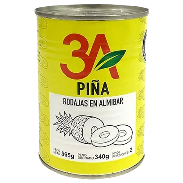 Piña En Rodajas 3a X565gr