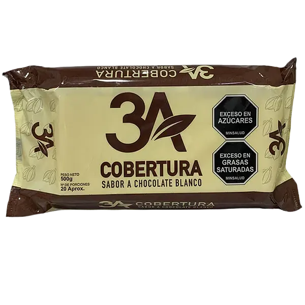 Cobertura Blanca Bloque 3a X500gr