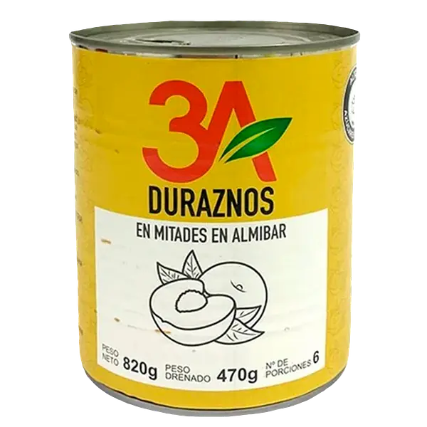 Durazno En Mitades 3a 820gr