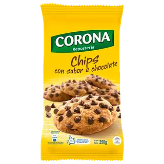 Chips De Chocolate Negro Corona X 250gr